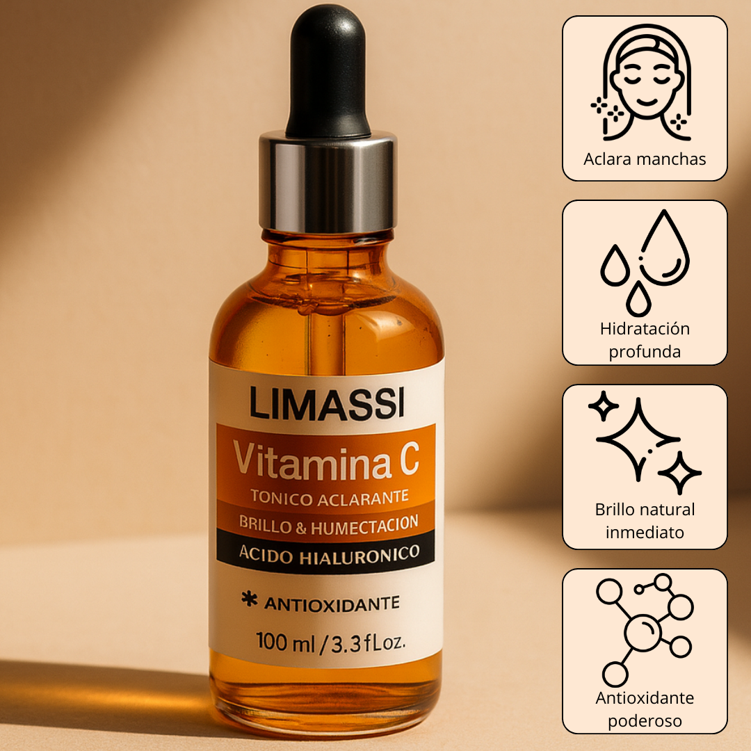 ✨ Sérum Facial con Vitamina C + Ácido Hialurónico