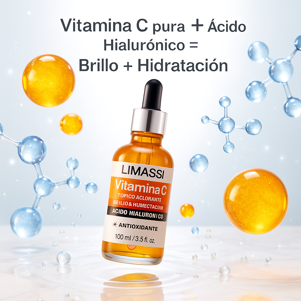 ✨ Sérum Facial con Vitamina C + Ácido Hialurónico