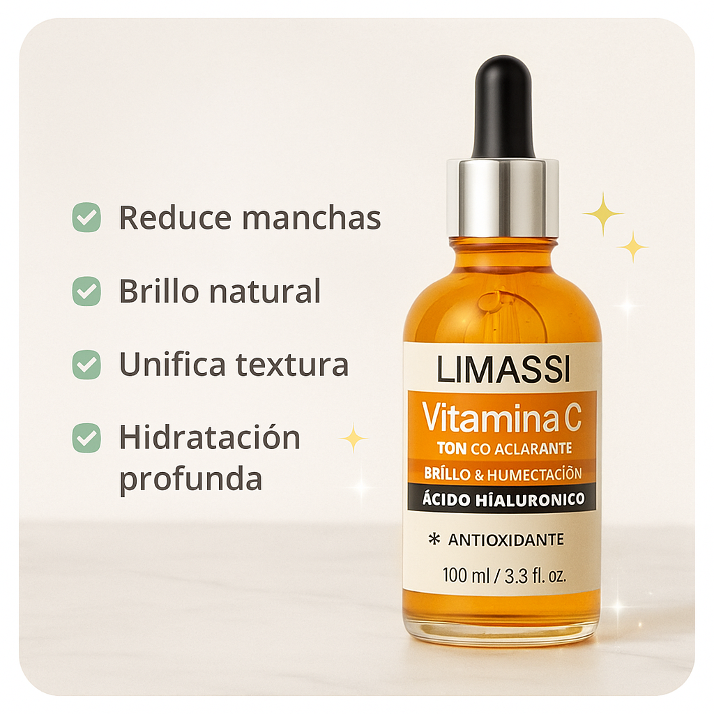 ✨ Sérum Facial con Vitamina C + Ácido Hialurónico