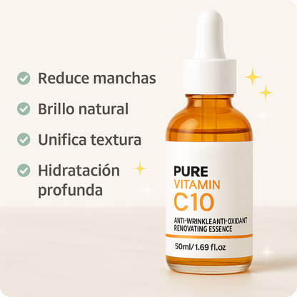 ✨ Sérum Facial con Vitamina C + Ácido Hialurónico