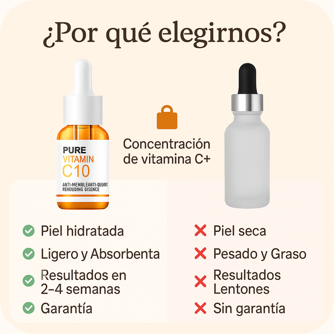 ✨ Sérum Facial con Vitamina C + Ácido Hialurónico