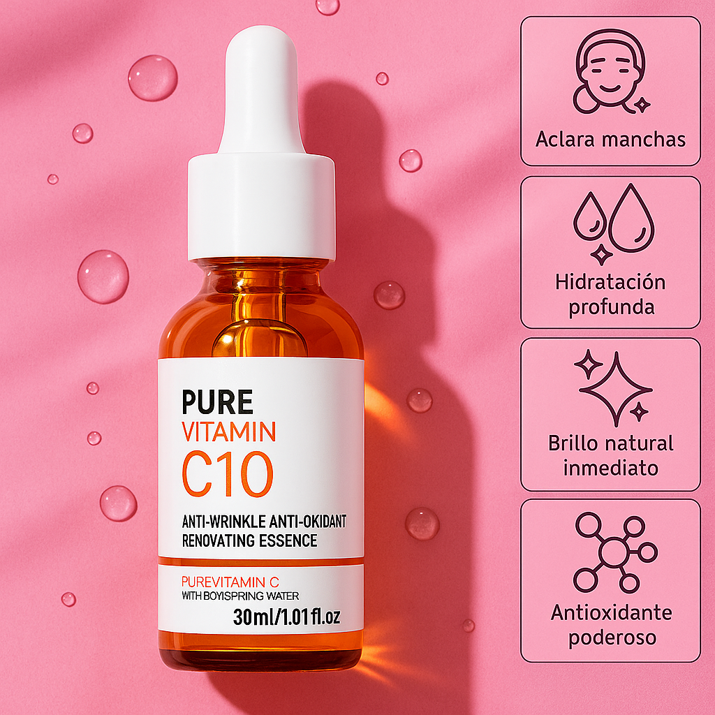 ✨ Sérum Facial con Vitamina C + Ácido Hialurónico